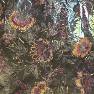 Pure chiffon 3pc suit Floral Embroidered Fabric